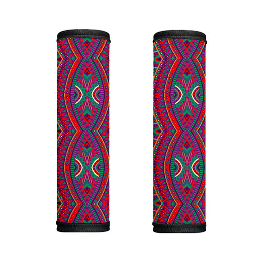 Red Tribal Ethnic Mandala Print Handle Covers