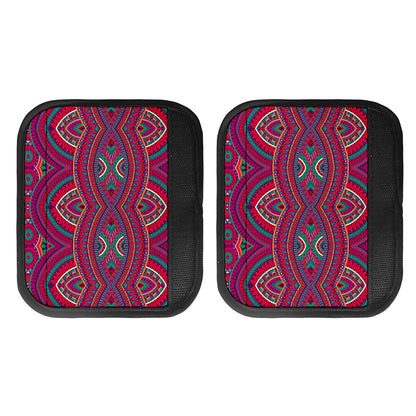 Red Tribal Ethnic Mandala Print Handle Covers