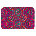 Red Tribal Ethnic Mandala Print Indoor Door Mat