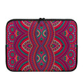 Red Tribal Ethnic Mandala Print Laptop Sleeve