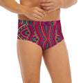 Red Tribal Ethnic Mandala Print Men's Briefs