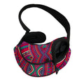 Red Tribal Ethnic Mandala Print Pet Sling Carrier