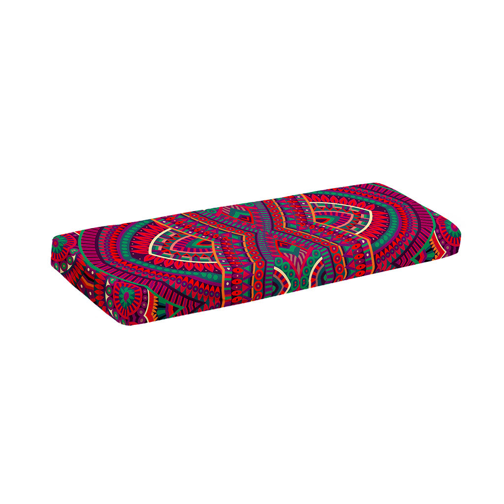 Red Tribal Ethnic Mandala Print Piano Keyboard Cover