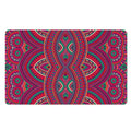Red Tribal Ethnic Mandala Print Polyester Doormat