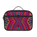 Red Tribal Ethnic Mandala Print Portable Lunch Bag