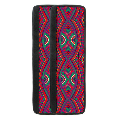 Red Tribal Ethnic Mandala Print Refrigerator Handle Covers