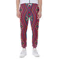 Red Tribal Ethnic Mandala Print Joggers