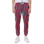 Red Tribal Ethnic Mandala Print Scuba Joggers