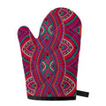 Red Tribal Ethnic Mandala Print Single Oven Mitt