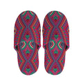 Red Tribal Ethnic Mandala Print Slippers