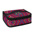 Red Tribal Ethnic Mandala Print Small Lunch Bag