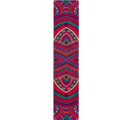 Red Tribal Ethnic Mandala Print Table Runner