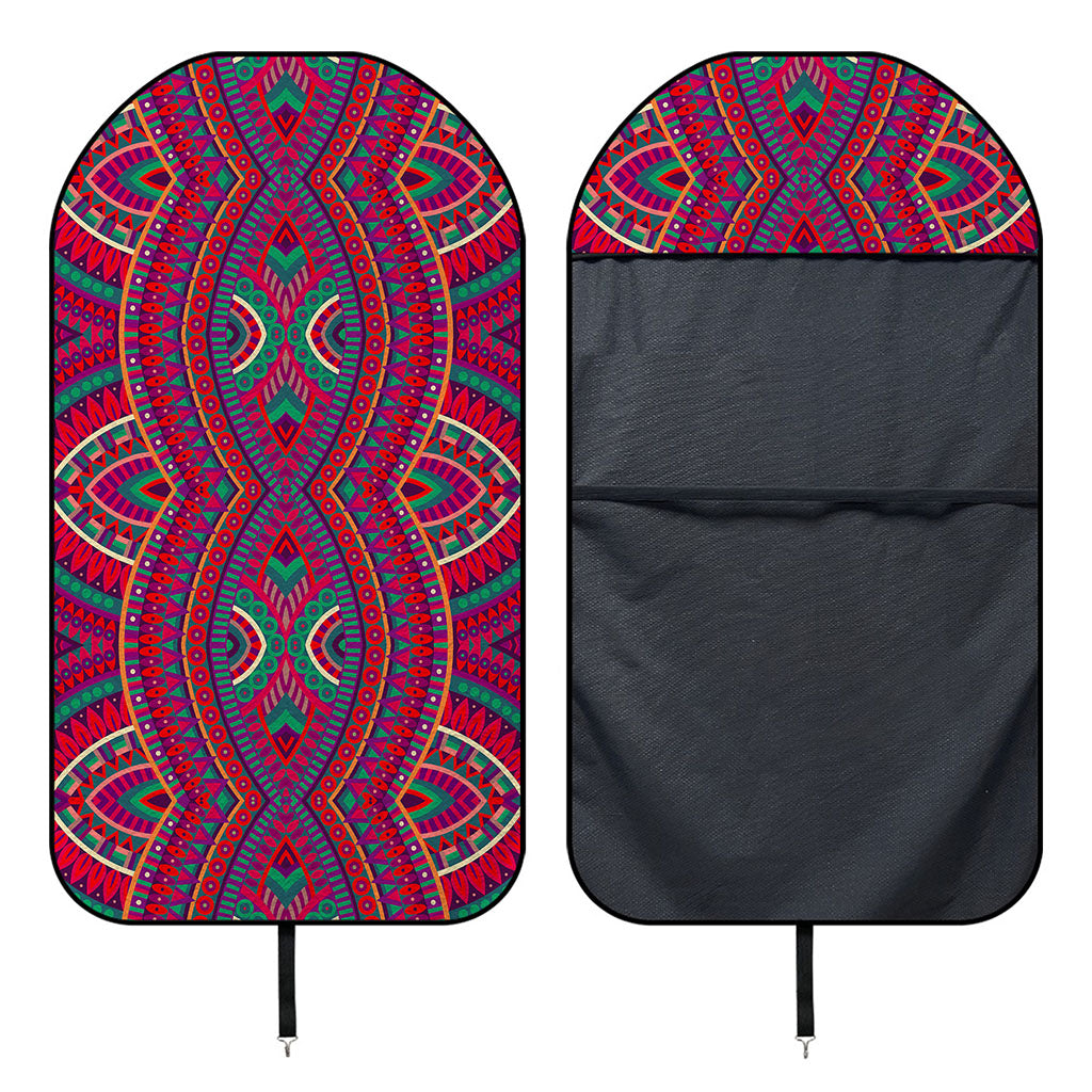 Red Tribal Ethnic Mandala Print Waterproof Car Seat Cover