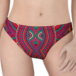 Red Tribal Ethnic Mandala Print Women's Thong