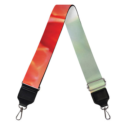 Red Tulip Print Bag Strap