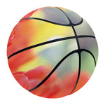 Red Tulip Print Basketball