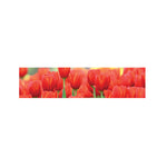 Red Tulip Print Bed Runner