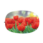 Red Tulip Print Car Side Mirror Covers
