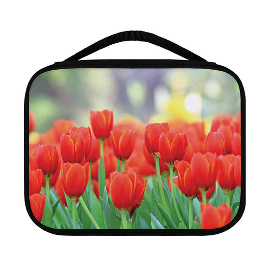 Red Tulip Print Classic Bible Case