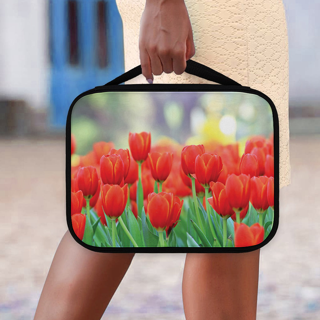 Red Tulip Print Classic Bible Case