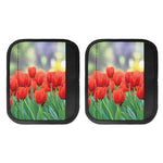 Red Tulip Print Handle Covers