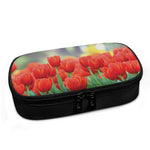 Red Tulip Print Insulin Cooler Travel Case