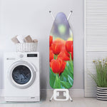 Red Tulip Print Ironing Board Cover
