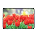 Red Tulip Print Kitchen Mat