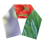 Red Tulip Print Scarf
