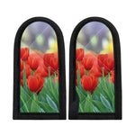 Red Tulip Print Skillet Handle Cover