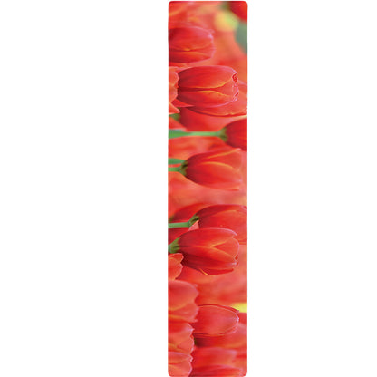 Red Tulip Print Table Runner