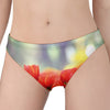 Red Tulip Print Women's Panties