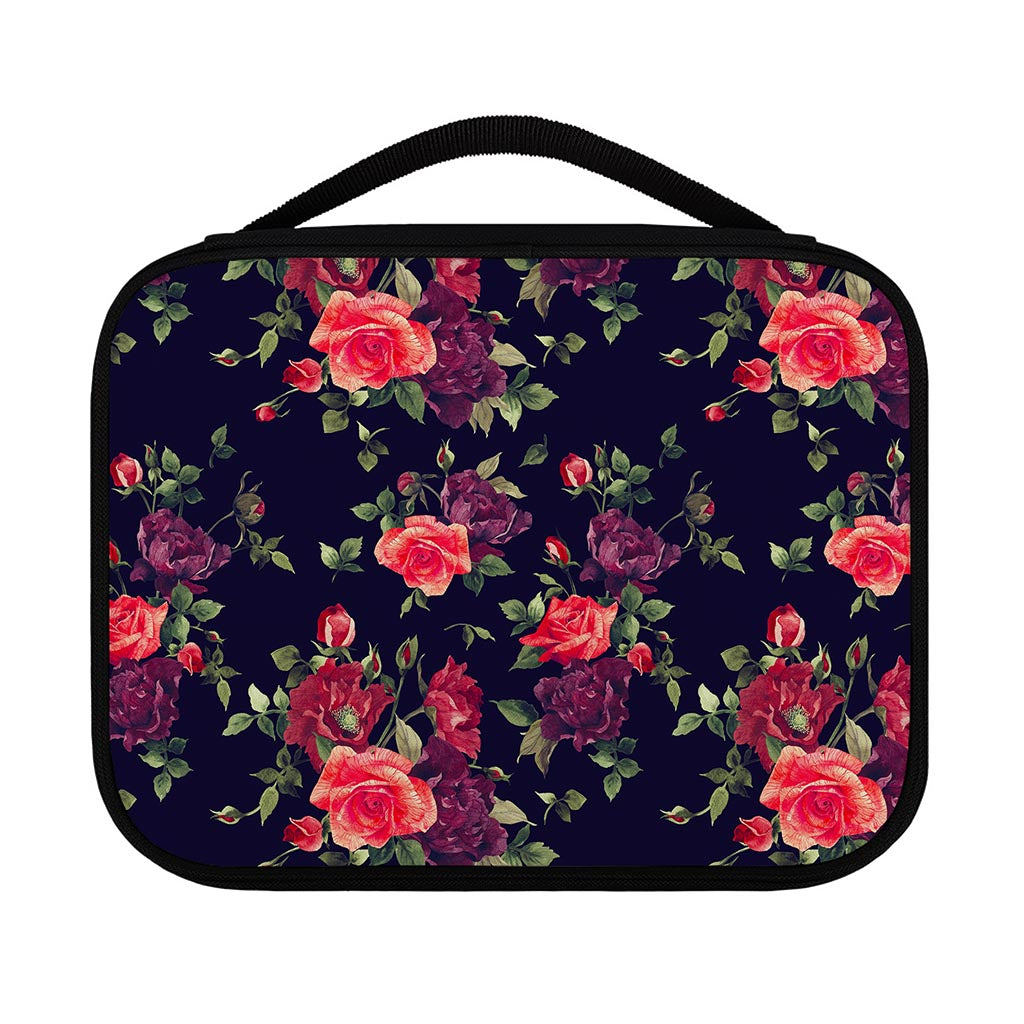 Red Violet Roses Floral Pattern Print Classic Bible Case