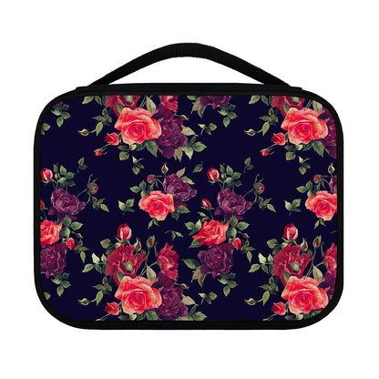 Red Violet Roses Floral Pattern Print Classic Bible Case