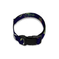 Red Violet Roses Floral Pattern Print Dog Collar