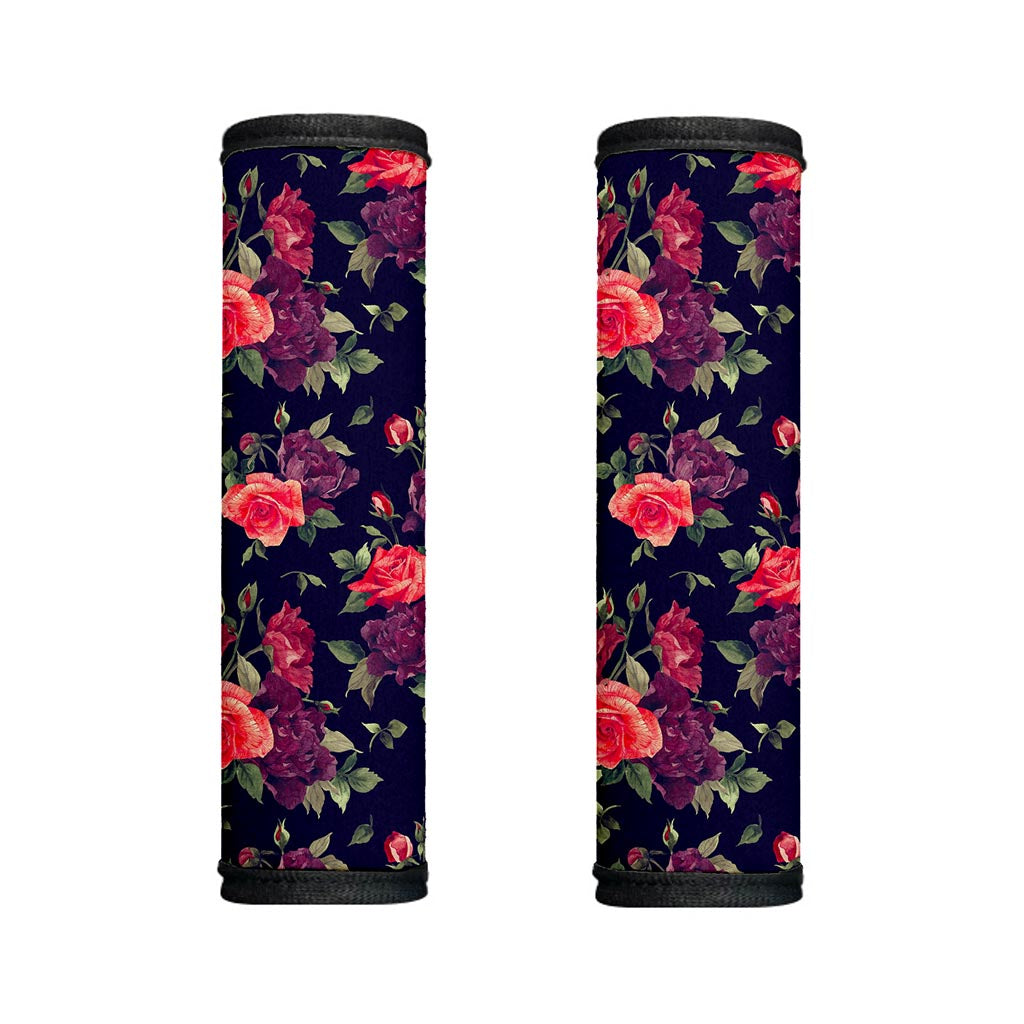 Red Violet Roses Floral Pattern Print Handle Covers