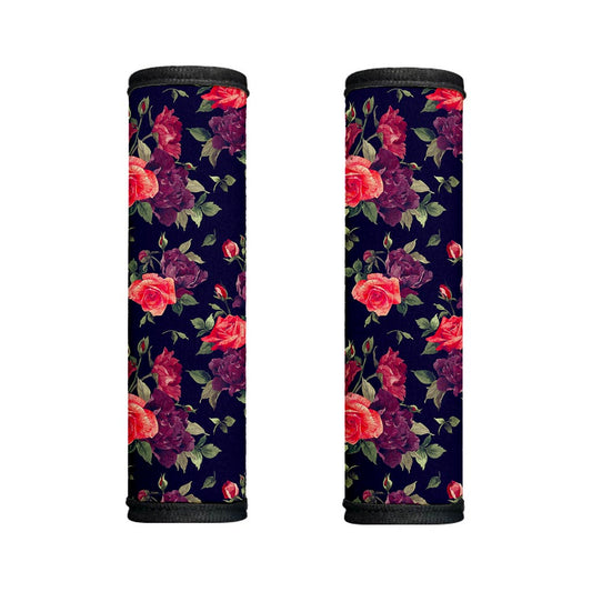 Red Violet Roses Floral Pattern Print Handle Covers