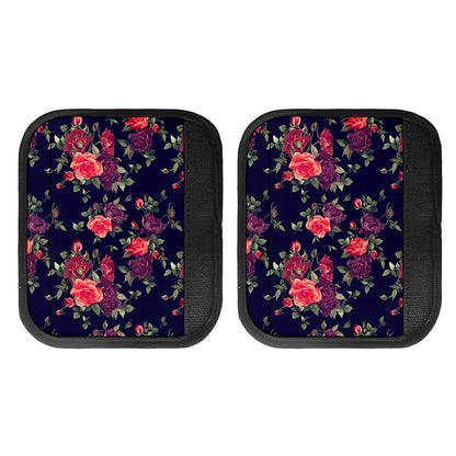 Red Violet Roses Floral Pattern Print Handle Covers