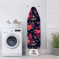 Red Violet Roses Floral Pattern Print Ironing Board Cover