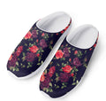 Red Violet Roses Floral Pattern Print Mesh Casual Shoes