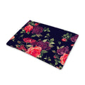 Red Violet Roses Floral Pattern Print Pet Cooling Mat Cover
