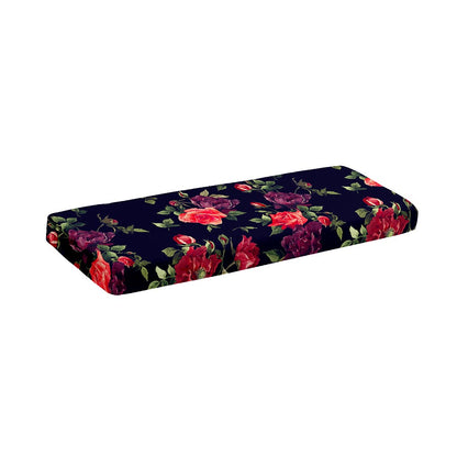 Red Violet Roses Floral Pattern Print Piano Keyboard Cover