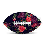 Red Violet Roses Floral Pattern Print Rugby Ball