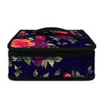 Red Violet Roses Floral Pattern Print Small Lunch Bag