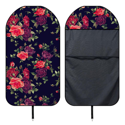 Red Violet Roses Floral Pattern Print Waterproof Car Seat Cover