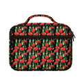 Red Watercolor Tulip Pattern Print Briefcase Bible Bag