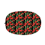 Red Watercolor Tulip Pattern Print Car Side Mirror Covers