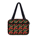 Red Watercolor Tulip Pattern Print Double Strap Bible Bag