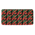 Red Watercolor Tulip Pattern Print Towel