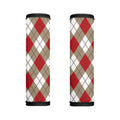 Red White And Beige Argyle Pattern Print Handle Covers